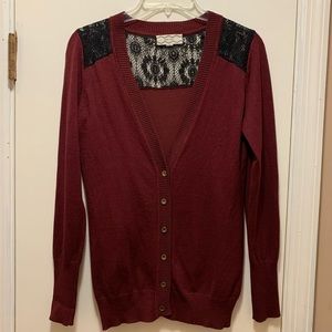 Pink Rose button cardigan size small